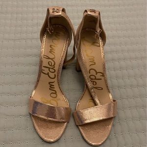Sam Edelman blush gold heels